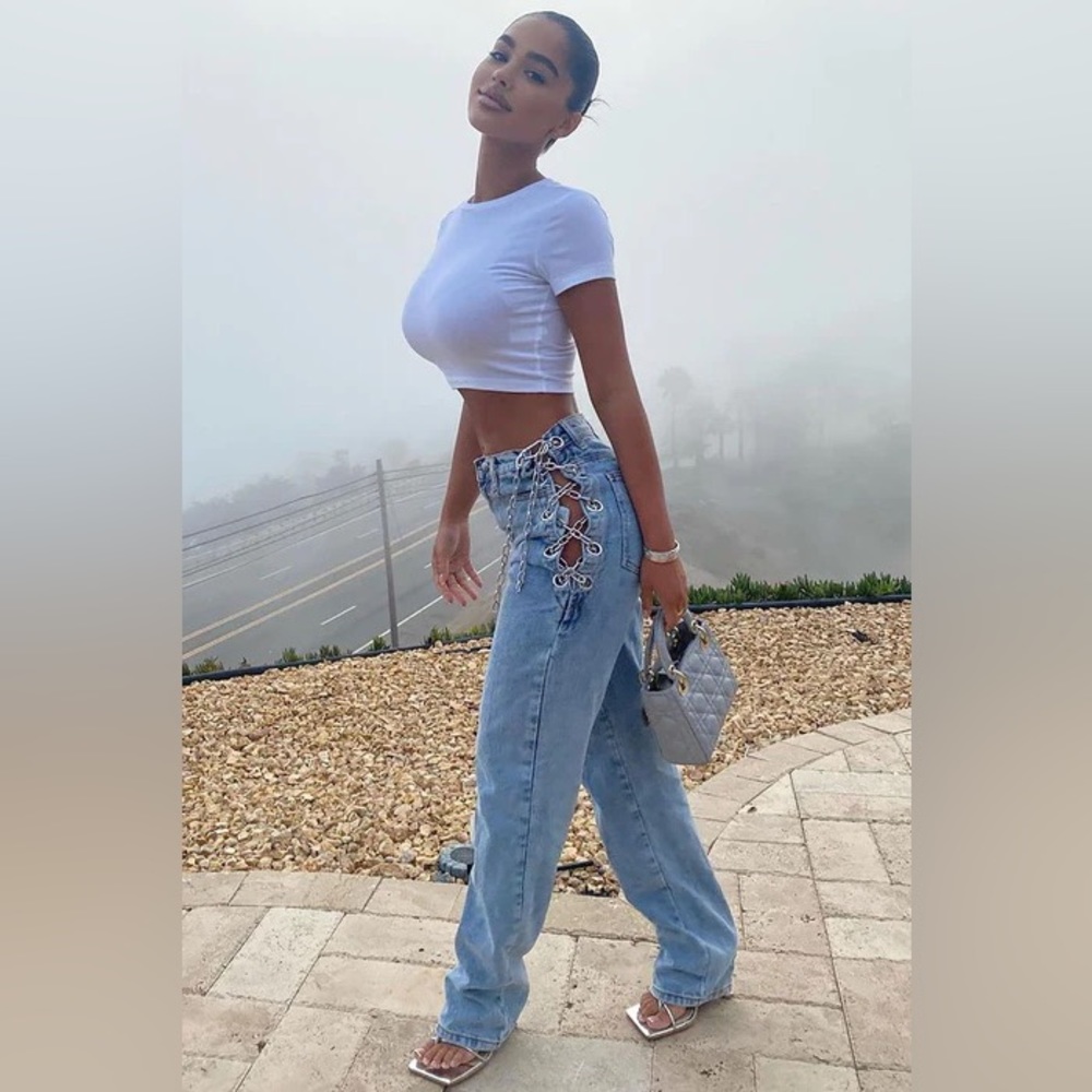 Fashion nova chain jeans